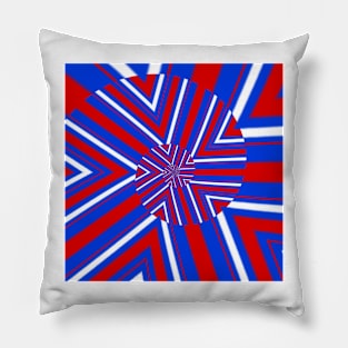 Red, white, blue Pillow