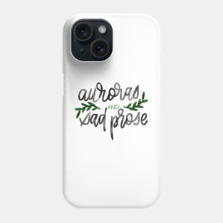 auroras and sad prose Phone Case