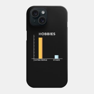 My Favorite Hobby is to hate people. Data Analyst Funny meme Phone Case