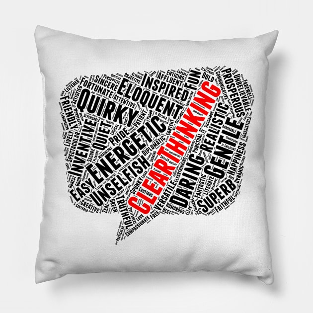 Positive Words, Positive Vibes, Quotes Pillow by HALLOWEEN SUBLIMATION