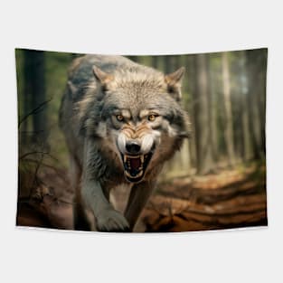Wolf Animal Nature Majestic Wilderness Tapestry