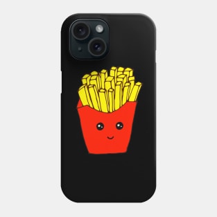 Hand drawn french fries love food Phone Case