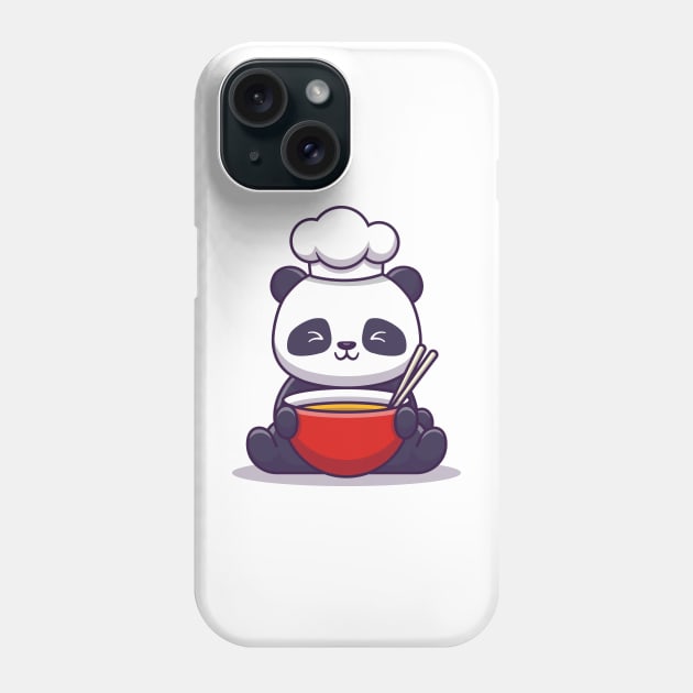 Cute Panda Chef Phone Case by Catalyst Labs