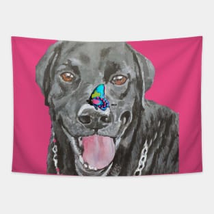 Black Labrador Retriever Tapestry