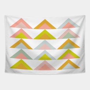 Triangles in Pastel Earth Tones Tapestry