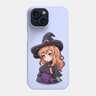 Cute anime witch girl Phone Case