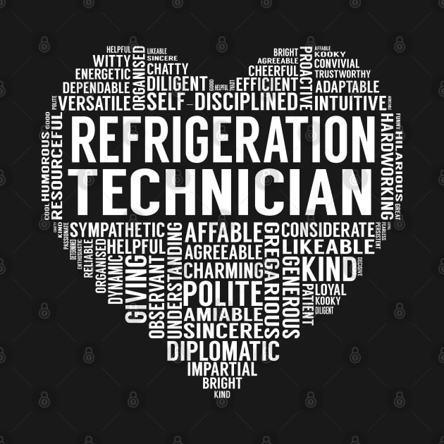 Refrigeration Technician Heart by LotusTee