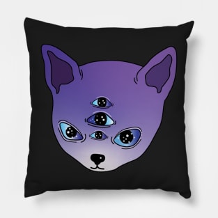 Alien kitty,cat and outer space Pillow