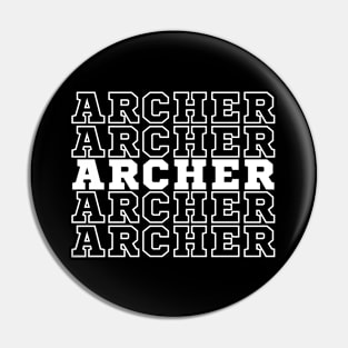 Archery. Archer. Pin