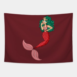 Mermaid Lagoon - Bubbly Sea Siren Tapestry