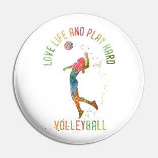 Volleyball girl Pin