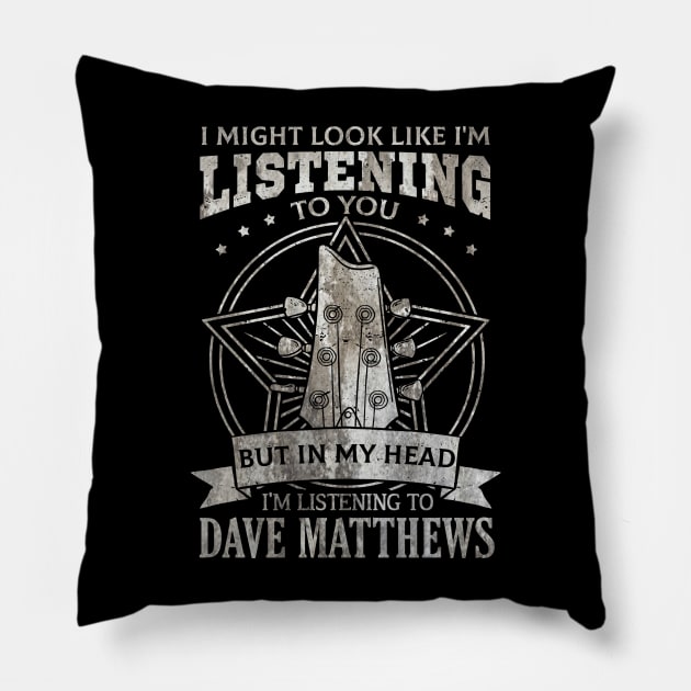 Dave Matthews Pillow by Astraxxx