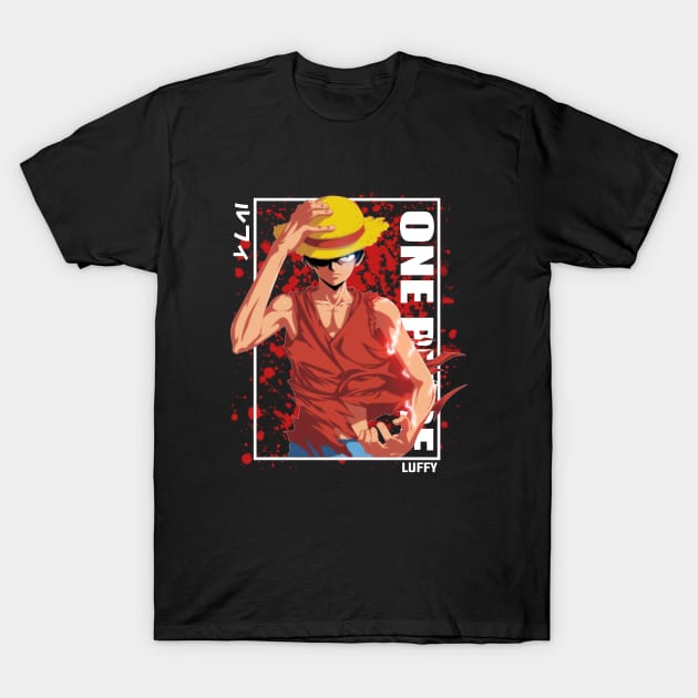 One Piece T-Shirts - Monkey D.Luffy Sun God Nika Gear 5 Luffy Graphic  T-shirt
