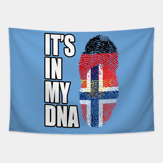 German and Norwegian Mix DNA Heritage Tapestry by Just Rep It!!