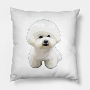 Bichon Frise Puppy Dog Cutest fluff Pillow