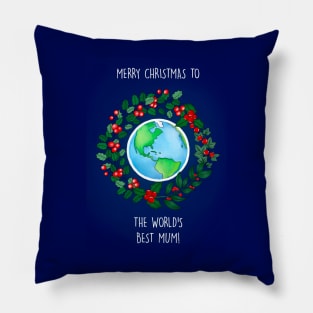 MERRY CHRISTMAS BEST MUM Pillow