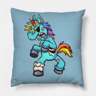 Zombie unicorn Pillow