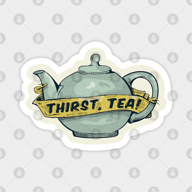 Green teapot for tea lovers Magnet by mailboxdisco