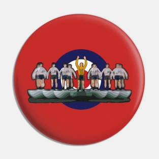 Classic England '66 subbuteo design with Mod target Pin