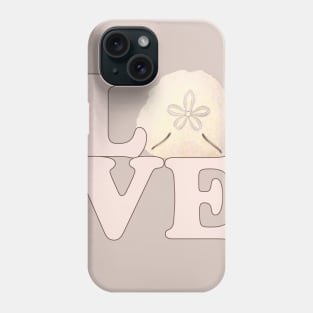 Lispe LOVE with Sand Dollar Phone Case