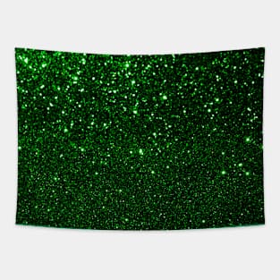 Sparkling Green Glitter Tapestry