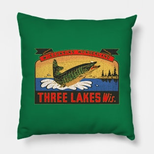 Three Lakes - Wisconsin Pillow