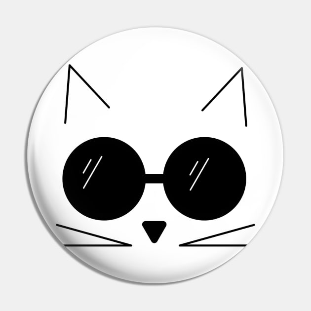 Cool Cat Pin by bluevolcanoshop@gmail.com