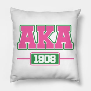 AKA Shirts - AKA Paraphernalia - 1908 - Pink and Green Pillow