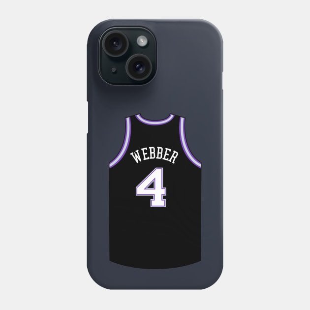 Chris Webber Sacramento Jersey Qiangy Phone Case by qiangdade