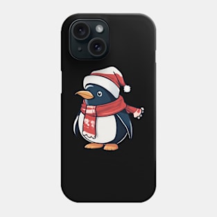 cute santa penguin Phone Case