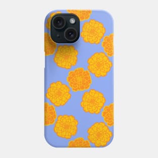 Marigold Pattern in Tourmaline Color Phone Case