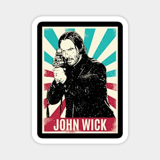 Vintage Retro John Wick Magnet