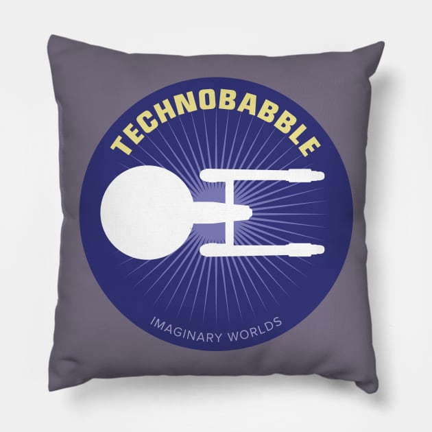 Imaginary Worlds - Technobabble Pillow by jacksos