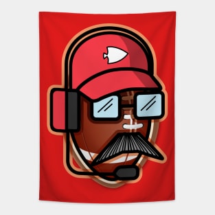 Andy Reid  boss of chiefs Tapestry