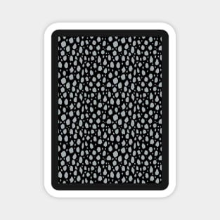 Black Grey Spot Dalmatian Pattern Magnet