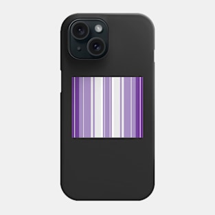 Strips - purple and white. Phone Case