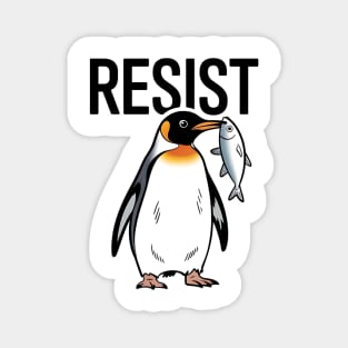 Resist-Penguin-Activism-Protest-Penguin-Art Magnet
