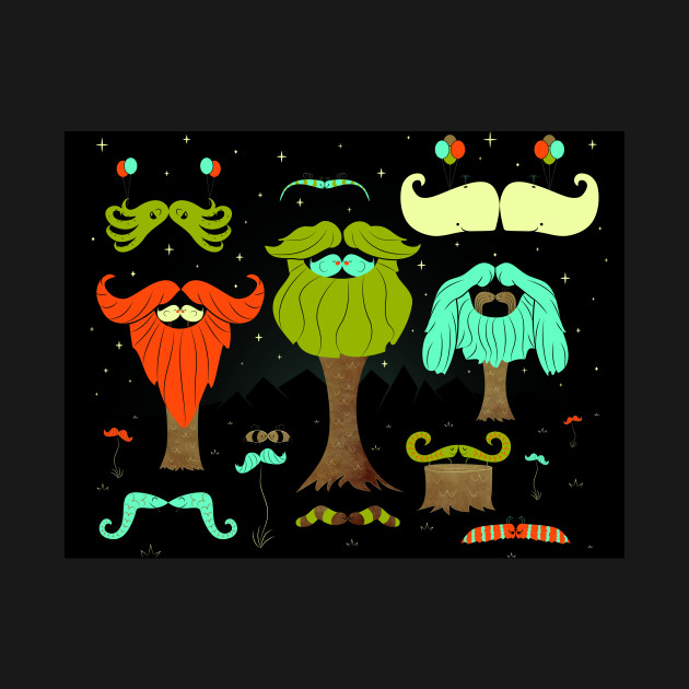 Discover The Enchanted Forest of Stache - Mustache - T-Shirt