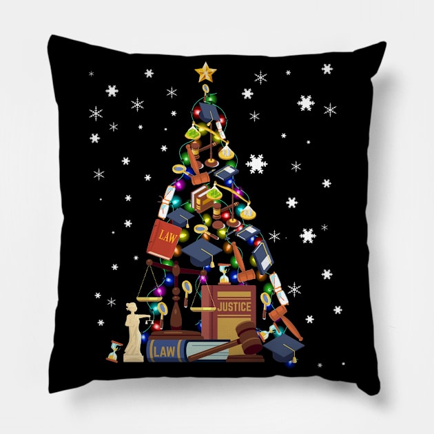 Lawyer Funny Christmas Tree Shirt Ornament Decor Gift Pillow by Antoniusvermeu