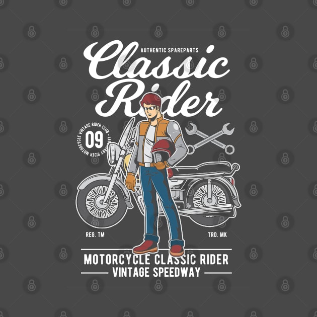 Motorcycle Series: Classic Rider (Authentic Spare Parts) by Jarecrow 