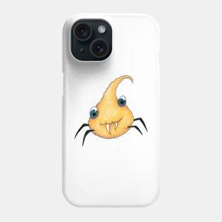 Orange droplet monster Phone Case