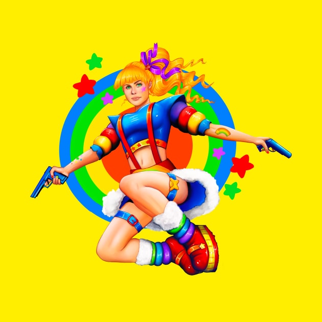 Rainbow Brite tomb raider by Amanda Excell