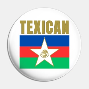 Texican Flag Pin