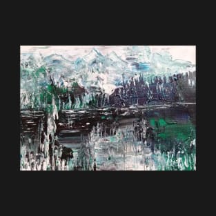 Semi abstract river scape 4 T-Shirt