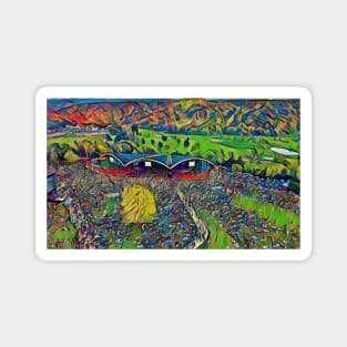 Alpine Valley Water Color Magnet