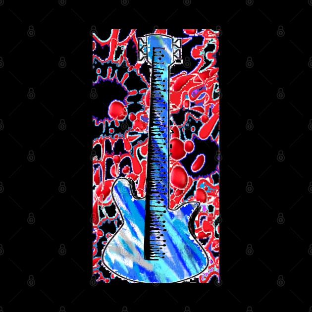 bass guitar pop art 1 by LowEndGraphics