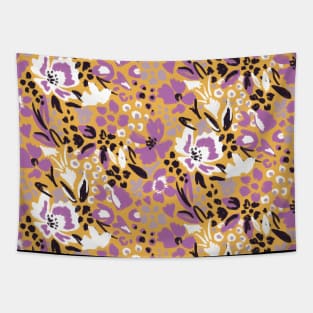 Yellow Floral Garden Tapestry