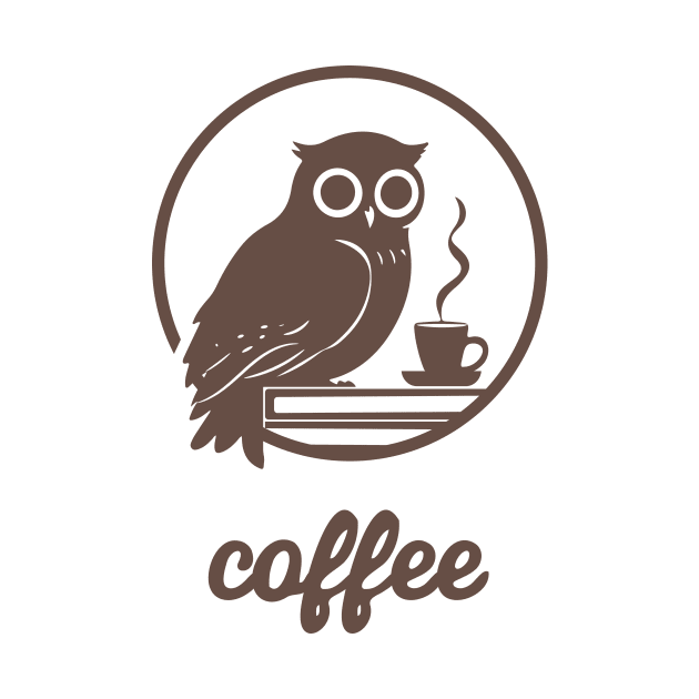 Owl Coffee and books by CreativeSage