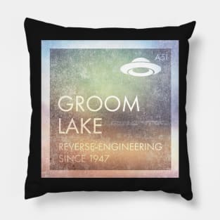 Groom Lake - Reverse-engineering since 1947 Pillow