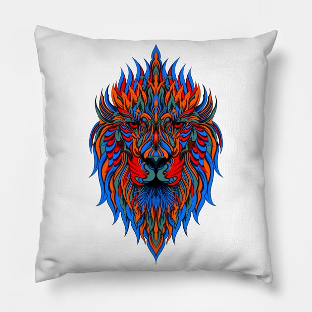 Ornating Lion Pillow by Tuye Project